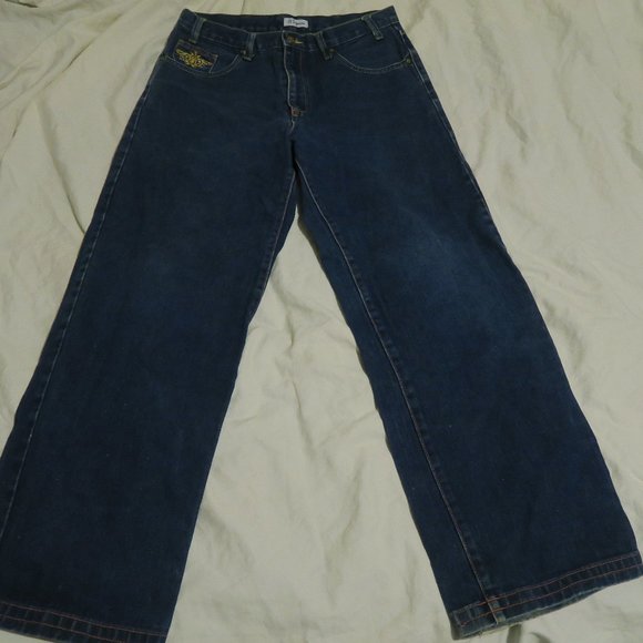 A.Tiziano Official Pumpkin Embroidered Jeans Blue Men's 32x31 61AT2010H